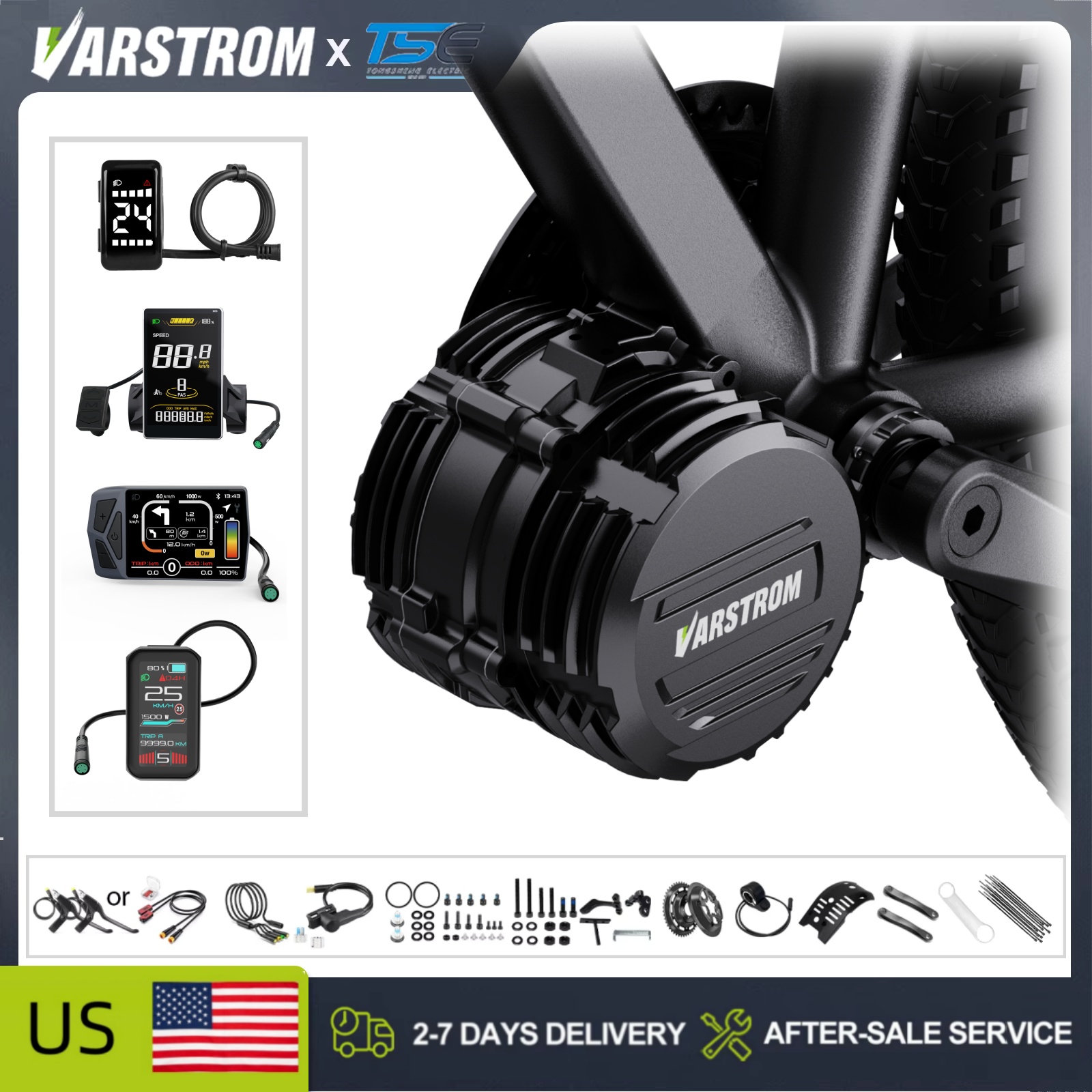 Mid Drive Conversion Kit 1000W - [Disponibile negli USA] Kit motore centrale