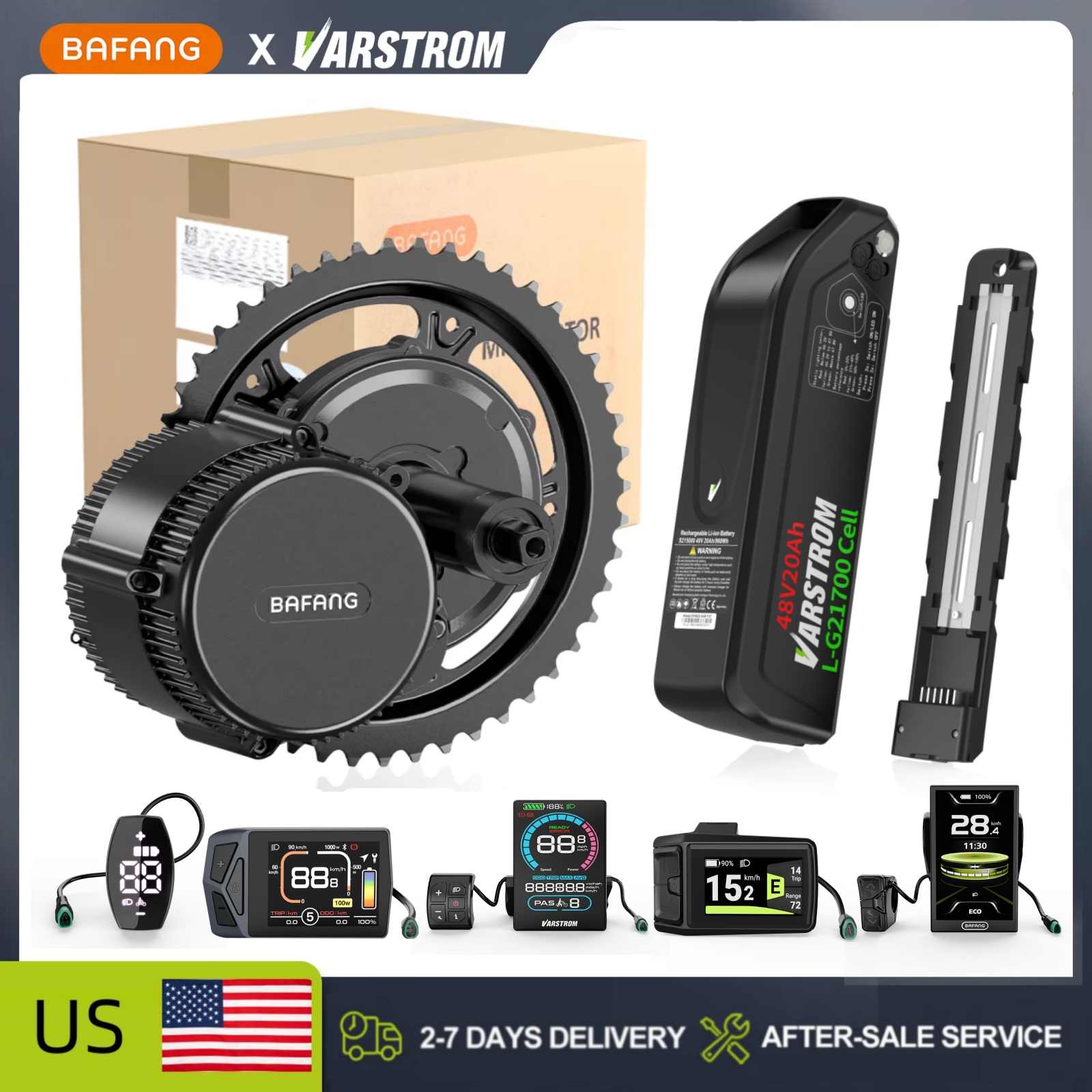 Mid Drive Conversion Kit 1000W - [Disponibile negli Stati Uniti] Kit di